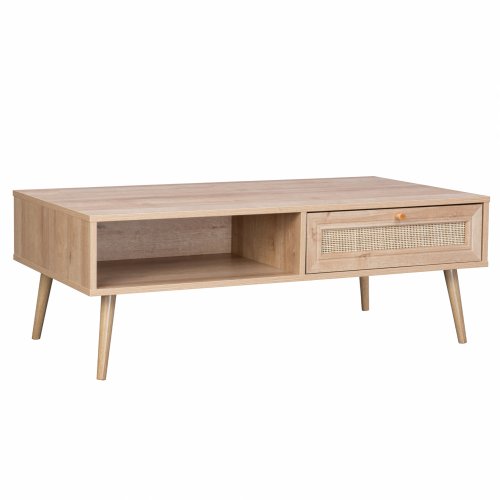 Couchtisch "Colm" im Rattan Design 110x59x39,5 cm