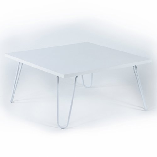 WOHNZIMMERTISCH SILLIA WEISS 60x60x29 cm.