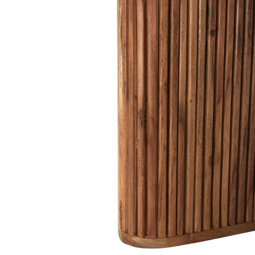 COUCHTISCH MASSIVES AKAZIENHOLZ IN NATÜRLICHER FARBE 120x60x40Hcm