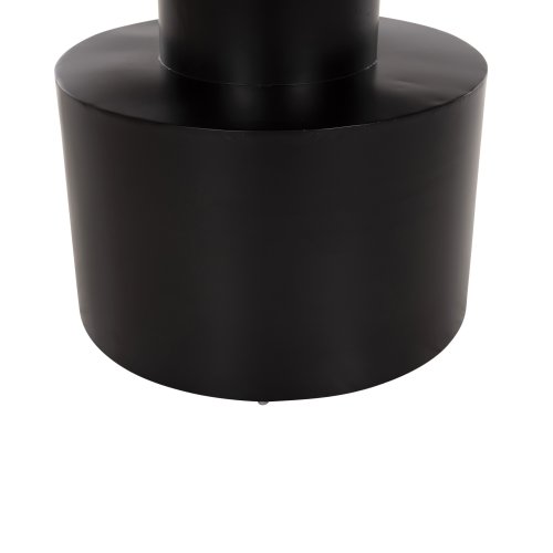 COUCHTISCH CUTTY METALL IN SCHWARZ UND ANTIKMESSING Φ76x45,5Hcm