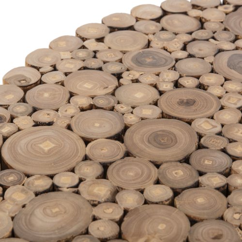 COFFEE TABLE ROUND TEAK BRANCHES- NATURAL Φ60,5x46Hcm