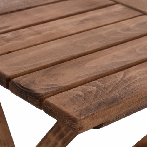 TABLE DIRECTED MASS LIME BEECH IMPETING WALNUT 100x60x75 cm.
