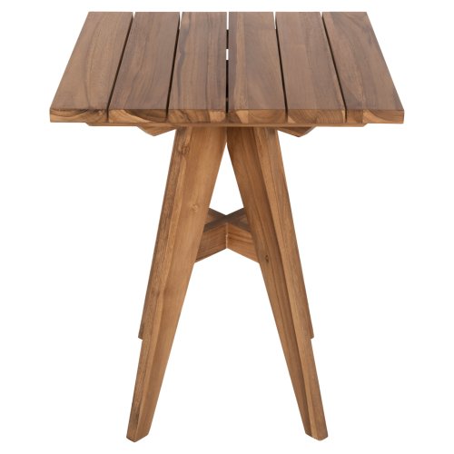 QUADRATISCHER ESSTISCH FÜR DEN AUSSENBEREICH AUS TEAKHOLZ, 60 x 60 x 75 Hcm