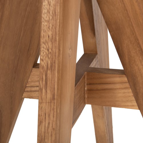 QUADRATISCHER ESSTISCH FÜR DEN AUSSENBEREICH AUS TEAKHOLZ, 60 x 60 x 75 Hcm