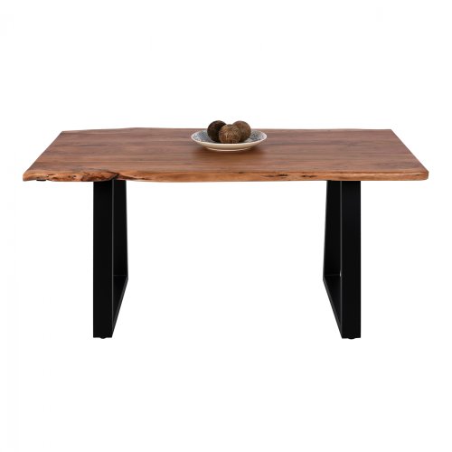 Tisch Montana  aus massivem Akazienholz 160x90x78Y cm | Baumstamm Möbel