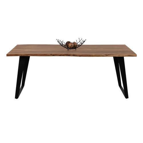 Tisch Alicia  aus massivem Akazienholz 200x95x78 cm | Baumstamm Möbel