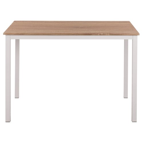 ESSTISCH SONAMA MDF-WEIßE METALLBEINE 120X80Χ75Hcm