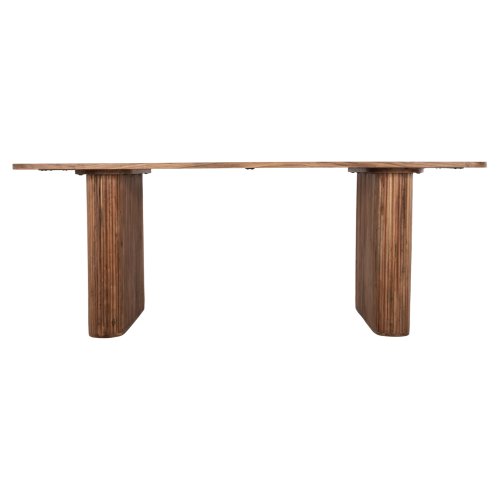 ESSTISCH MASSIVES AKAZIENHOLZ IN NATUR 200,5x100x72Hcm