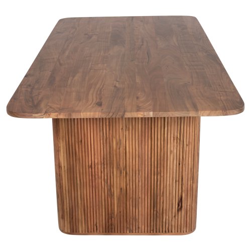 ESSTISCH MASSIVES AKAZIENHOLZ IN NATUR 200,5x100x72Hcm