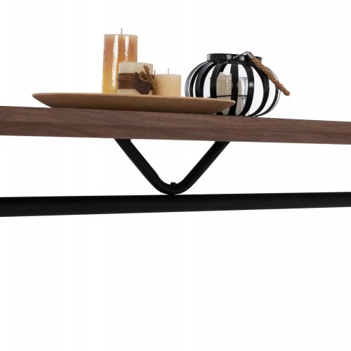 ESSTISCH AUS WALNUSSFURNIER IM RUSTIKALEN STIL WW9303.02 220x90x75 cm