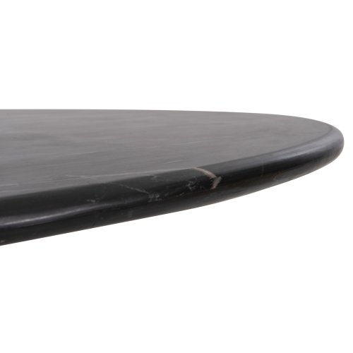 OVALE ESSTISCH DRAXX MASSIVE AKAZIE-SCHWARZ-MARMOR 200x100x76cm