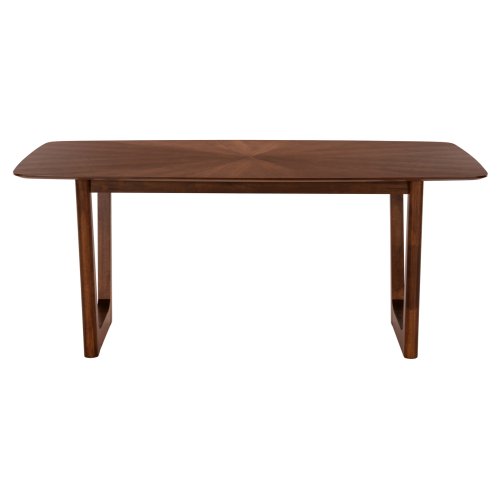 DINING TABLE RECTANGULAR MDF WITH WALNUT SUNBURST VENEER 180x90x76Hcm