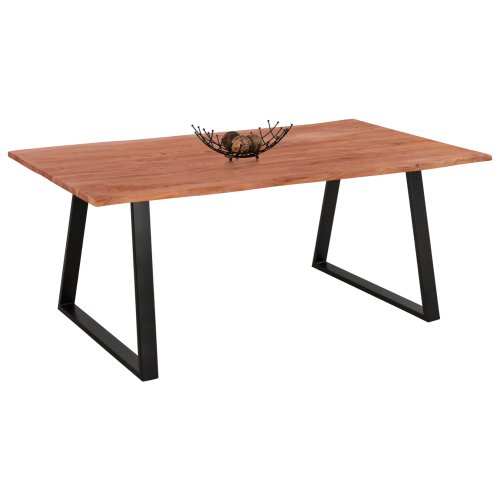 Tisch aus massivem Akazienholz  200x100x77Y cm | Baumstamm Möbel