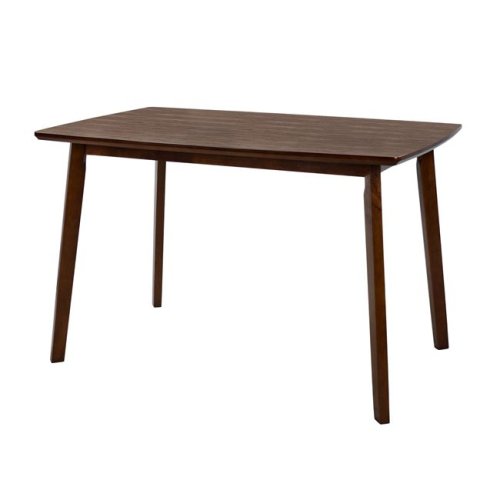 Simple modern wooden table in the color "walnut"