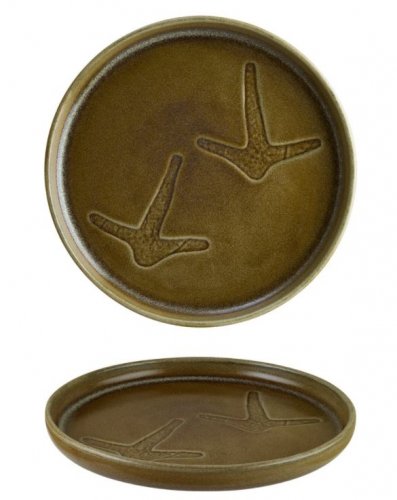 Πιάτο ρηχό ανακυκλωμένης "Bonna Terra Prints" 25cm 6 set