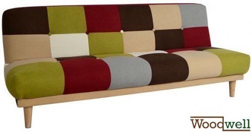 "Leonardo" Schlafsofa und dreisitzer bunt