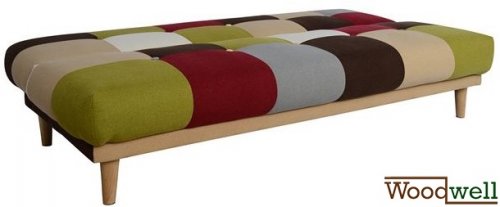 "Leonardo" Schlafsofa und dreisitzer bunt