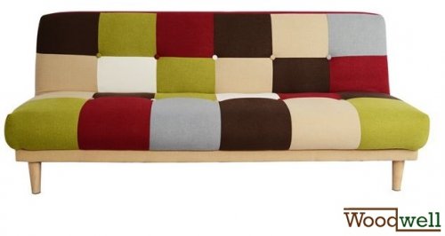 "Leonardo" Schlafsofa und dreisitzer bunt