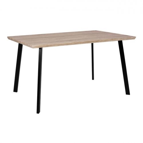 Table with black metal frame and Sonama decor