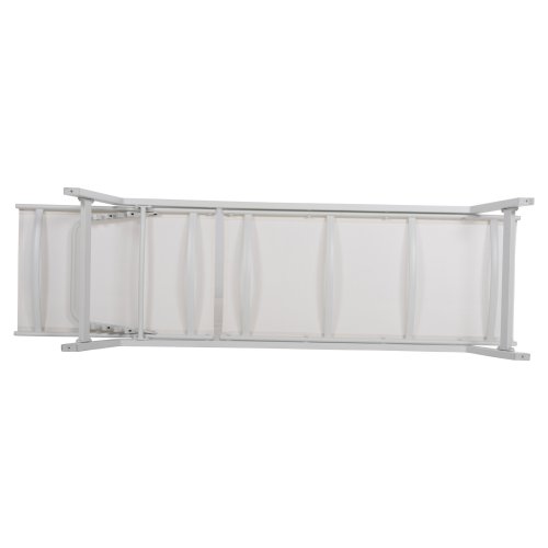 ALUMINIUMSTÜHLE WEISSER RAHMEN & TEXTILENE 191,5x55,5x89,5 qm