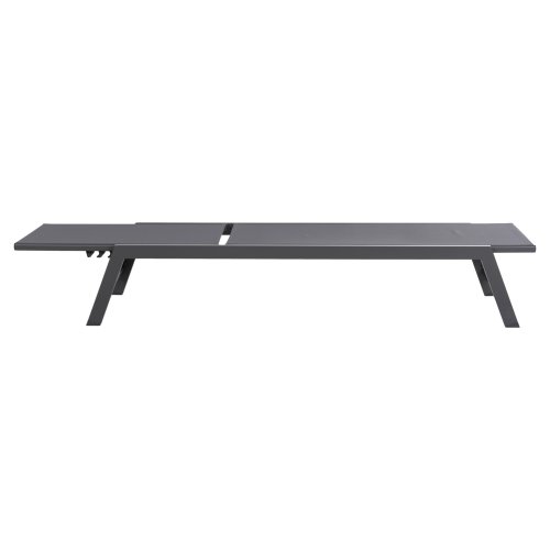 ALUMINUM SUNBED ANTHRACITE FRAME & TEXTILENE 191,5x55,5x89,5Hcm
