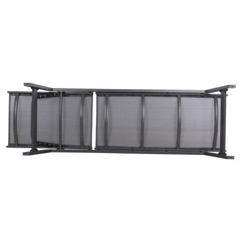 ALUMINUM SUNBED ANTHRACITE FRAME & TEXTILENE 191,5x55,5x89,5Hcm