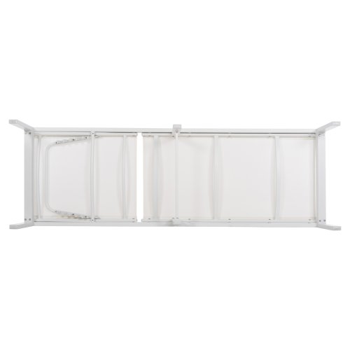 ALUMINUM SUNBED WHITE FRAME & TEXTILENE 196,5x64,5x92Hcm