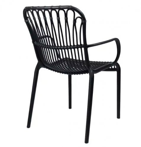 Sessel "Lola" aus Polypropylen in Schwarz