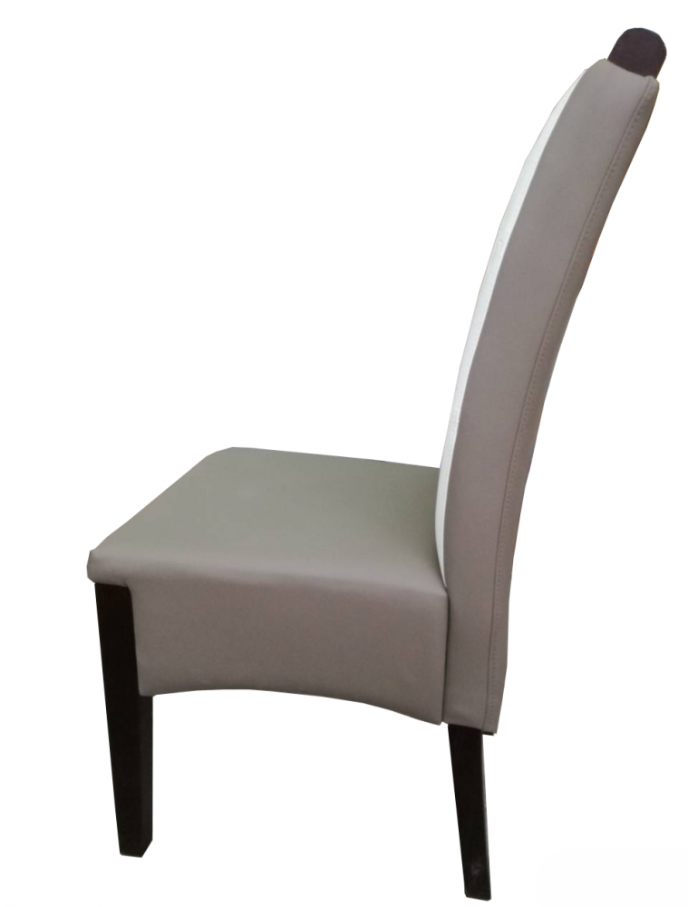 Polsterstuhl mit klassisch elegantem Design | In Grau-Weiß