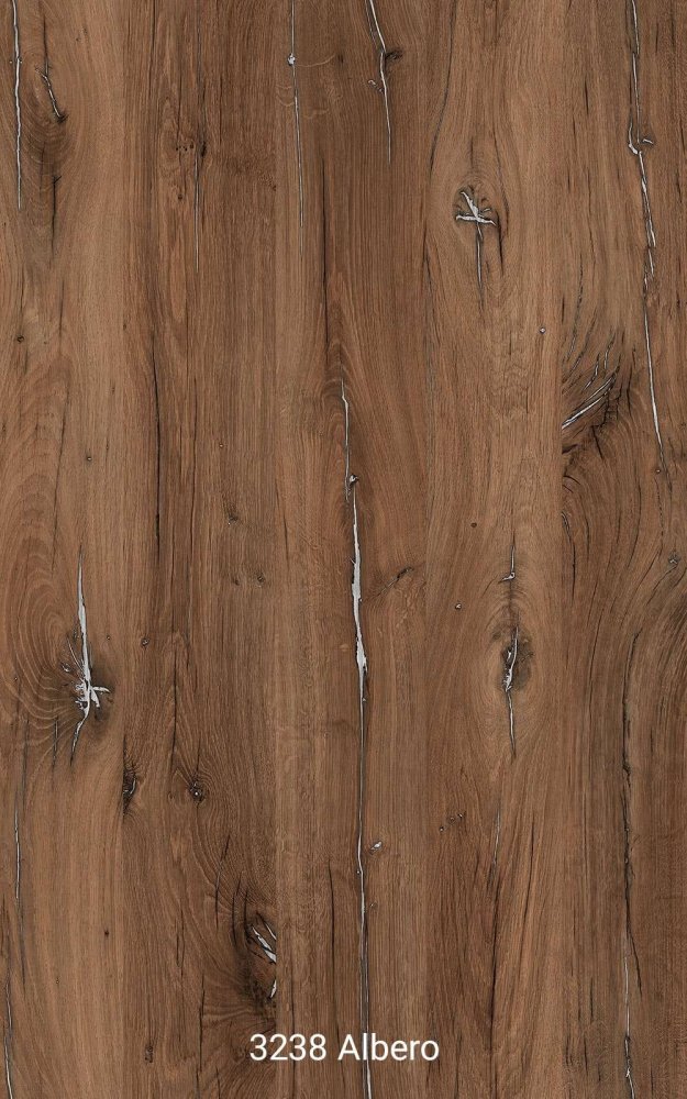 HPL-Tischplatte ,,Albero 3238“ in Holzoptik 80x80 cm, dicke 12mm