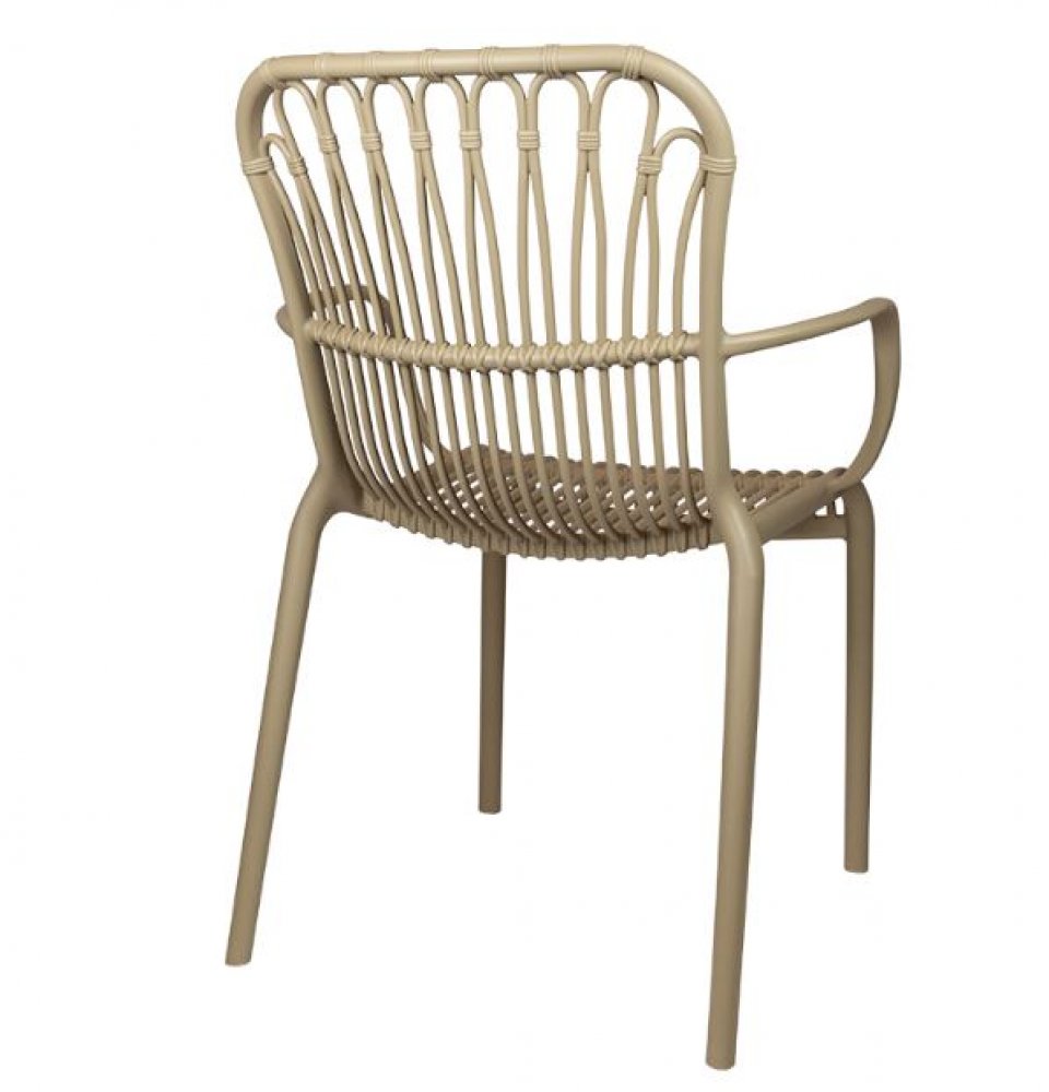 "Lola" armchair from Polypropylene in beige