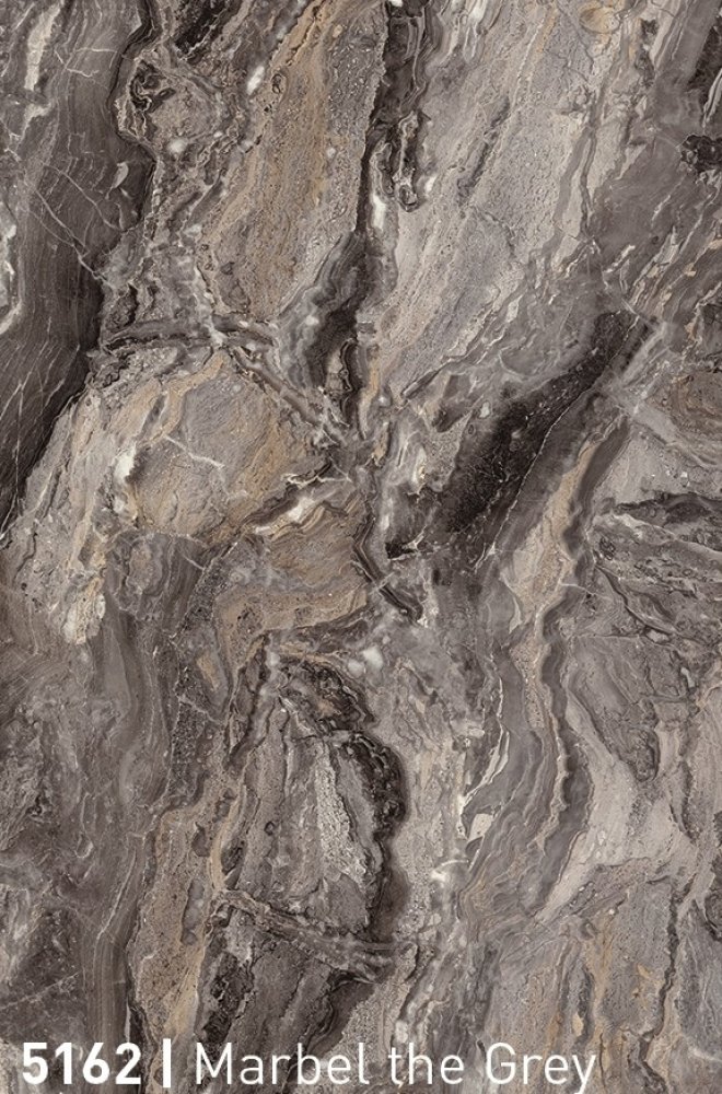 HPL-Tischplatte ,,Marbel the Grey“ in Marmoroptik 160x80 cm, dicke 12mm