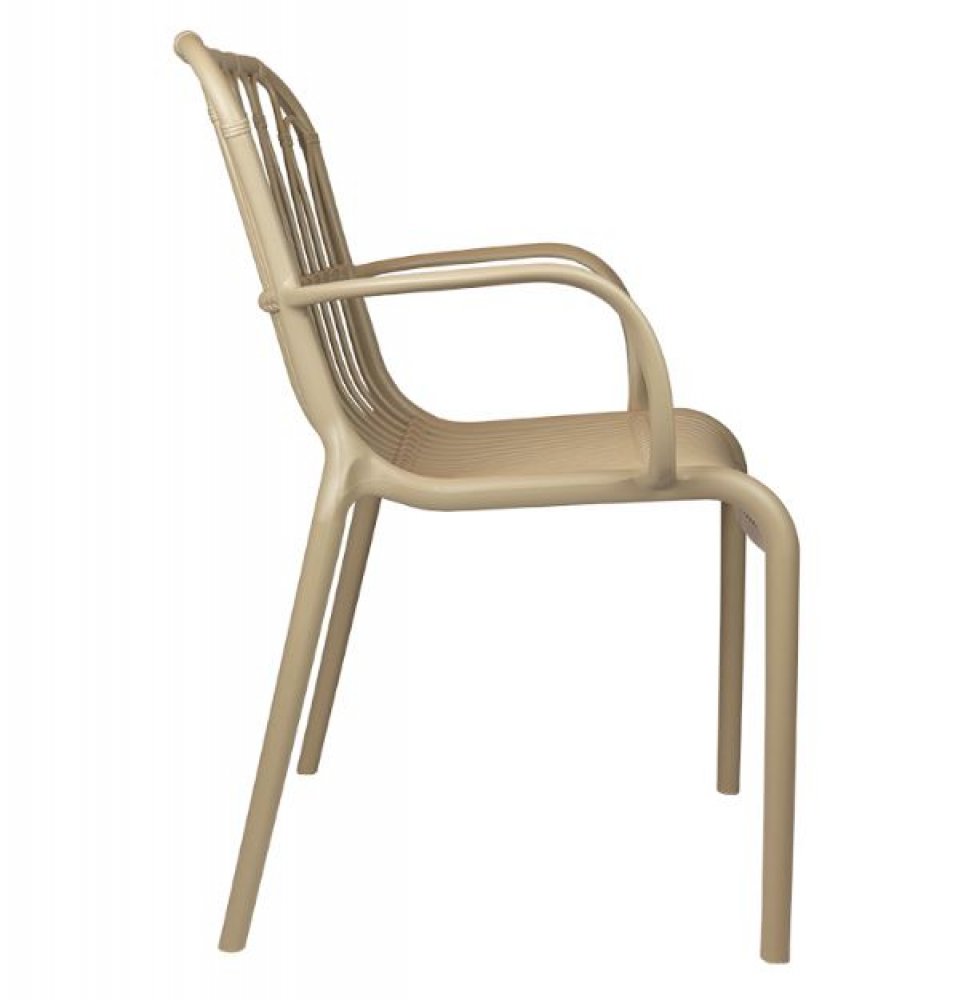 "Lola" armchair from Polypropylene in beige