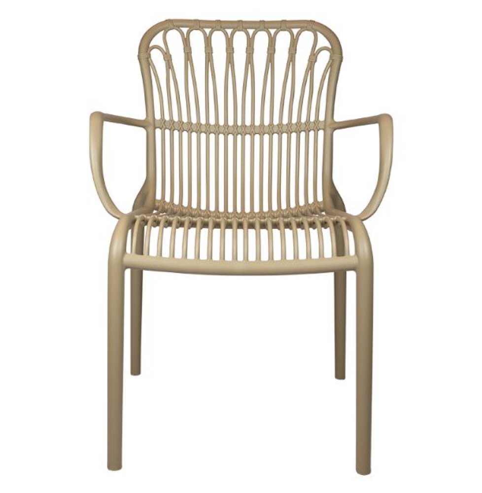 "Lola" armchair from Polypropylene in beige