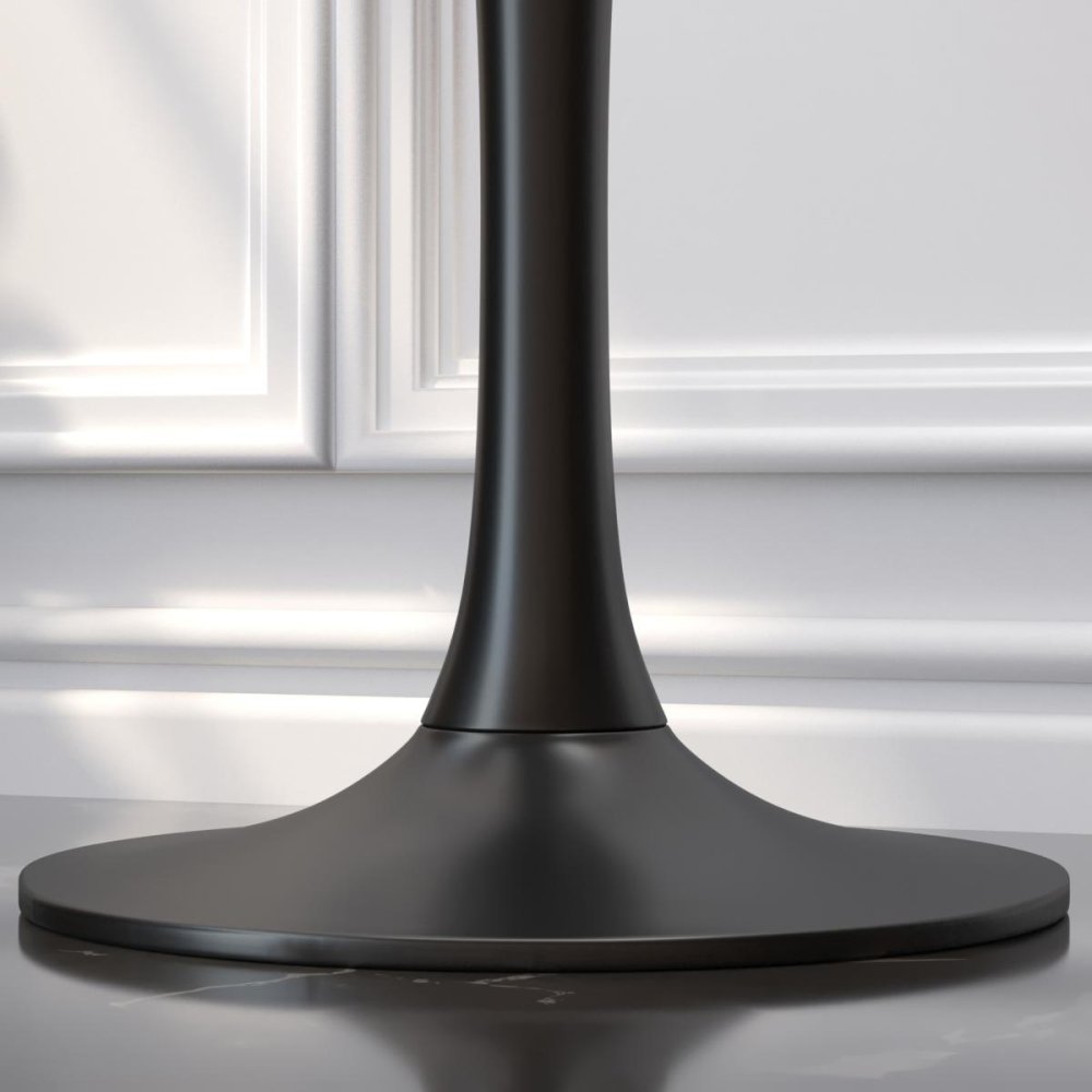 LEONARDO | Bistro Tischgestell | Schwarz | Fuß: Ø 50 cm | Säule: 10 x 73,5 cm
