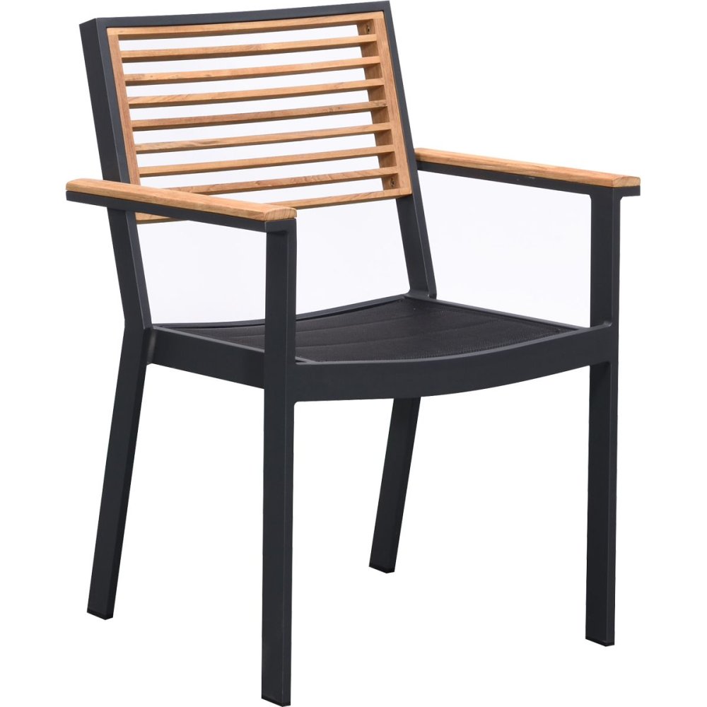 YORK DINING ARM CHAIR Black/Black