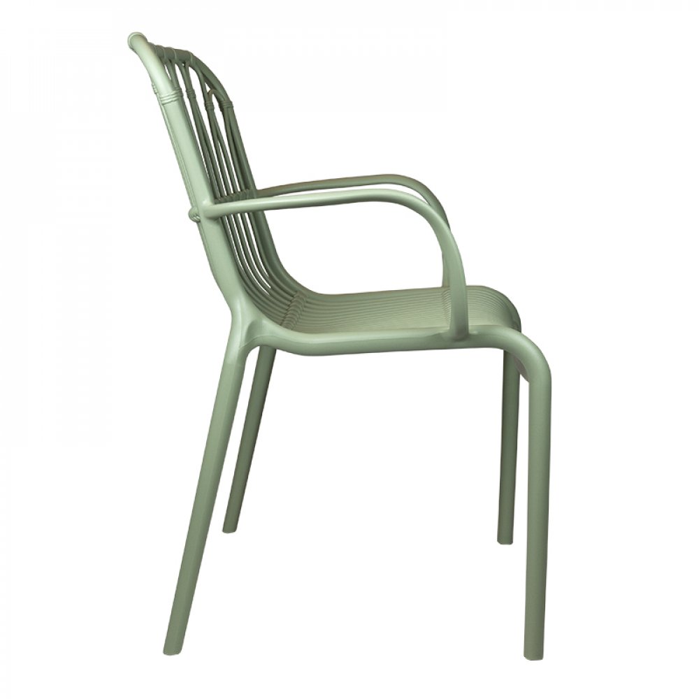 Sessel "Lola" aus Polypropylen in grün