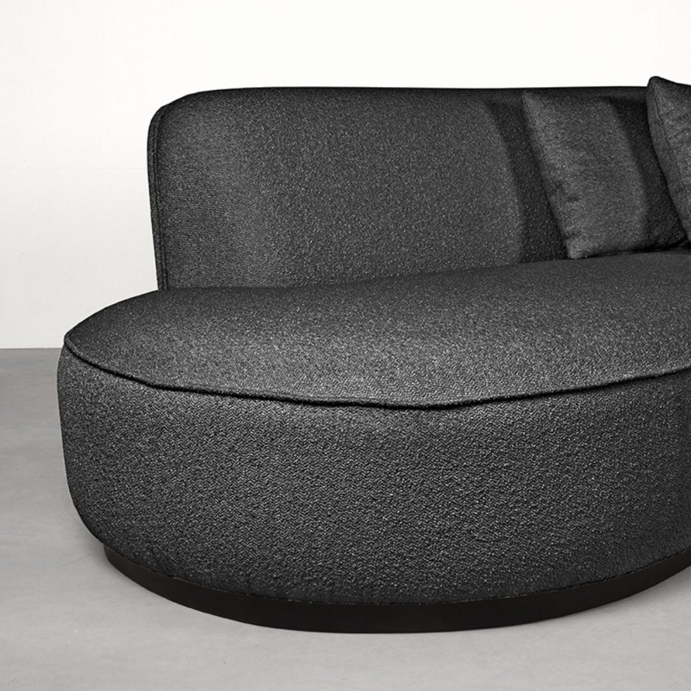 4-Sitzer Sofa "Mori" in anthrazit Boucle