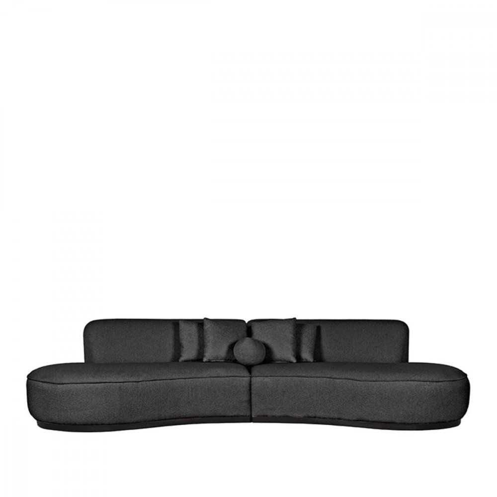 4-Sitzer Sofa "Mori" in anthrazit Boucle