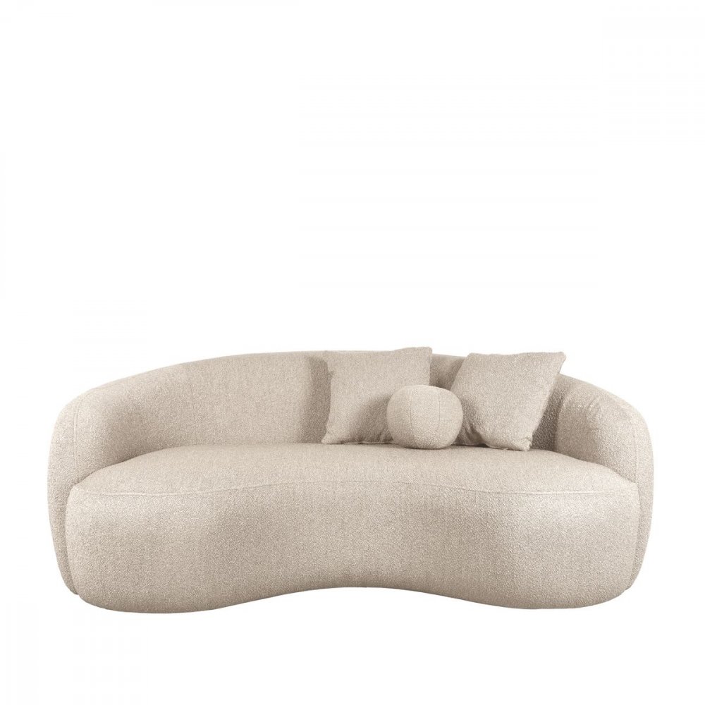 2-Sitzer Sofa "Nesso" in beigem Boucle