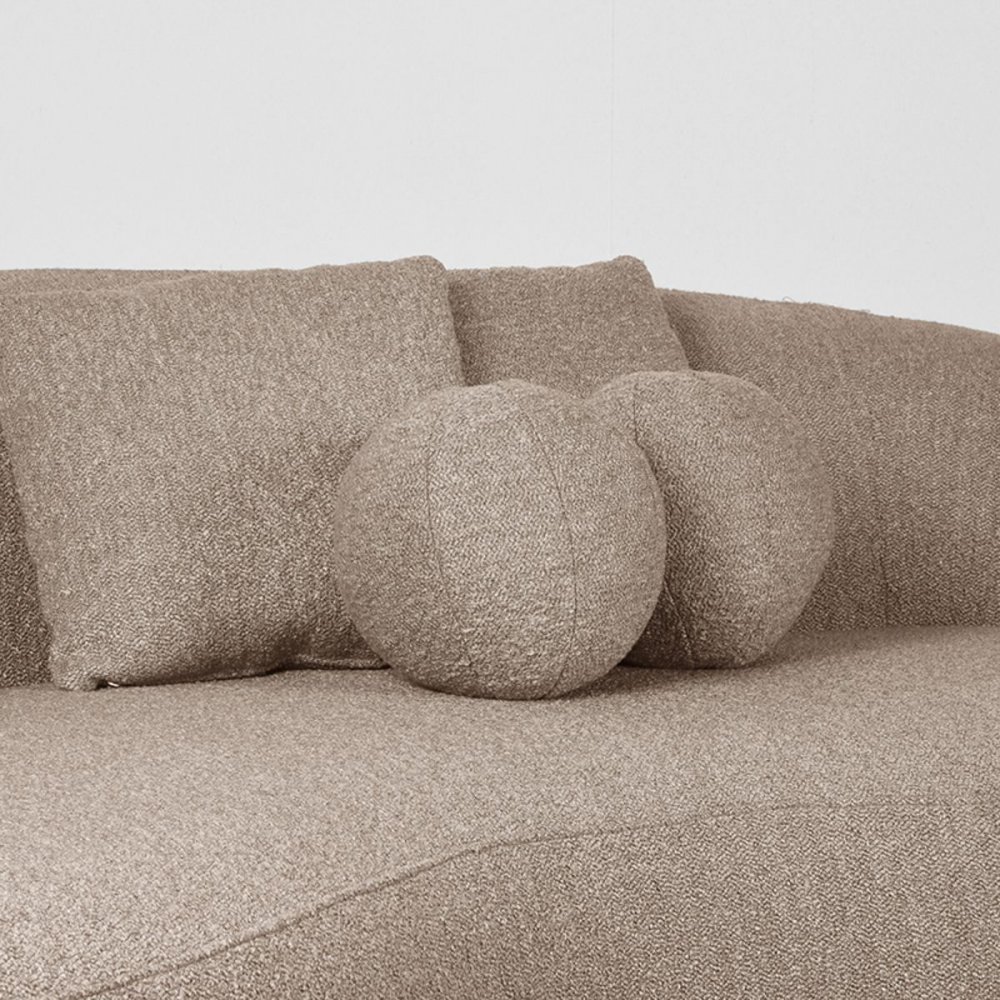 3 seater sofa "Nesso" in brown boucle