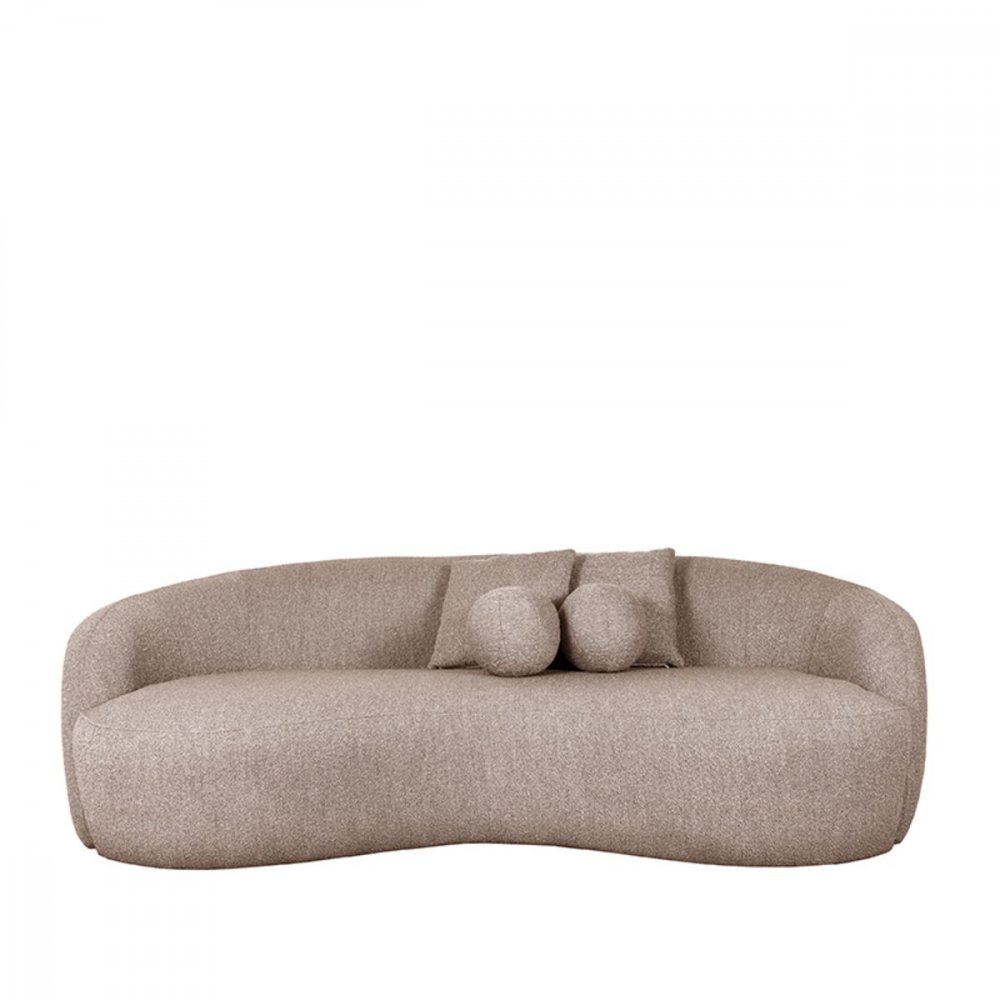 3 seater sofa "Nesso" in brown boucle