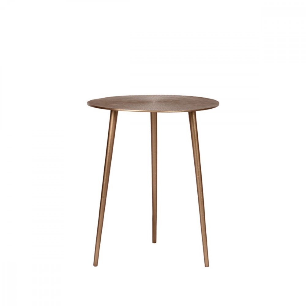 Beistelltisch Nobby 40x40x50 cm Antikes Goldmetall