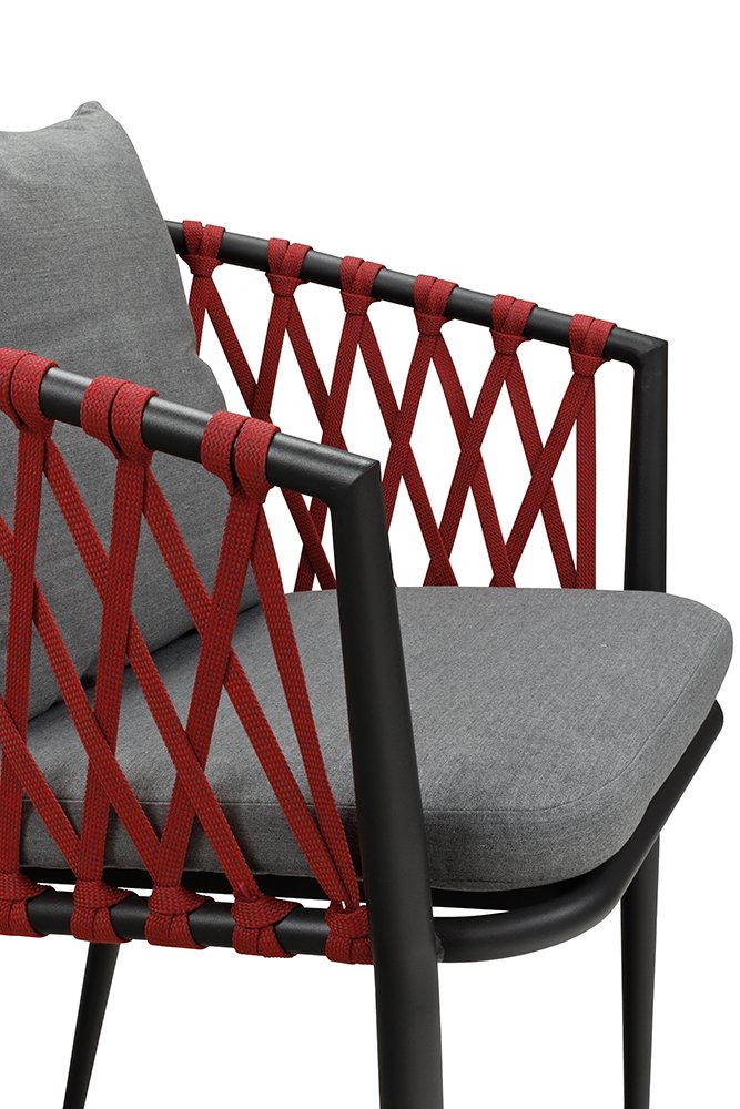 Outdoor chair Krosima Red W57 x D61 x H77 cm