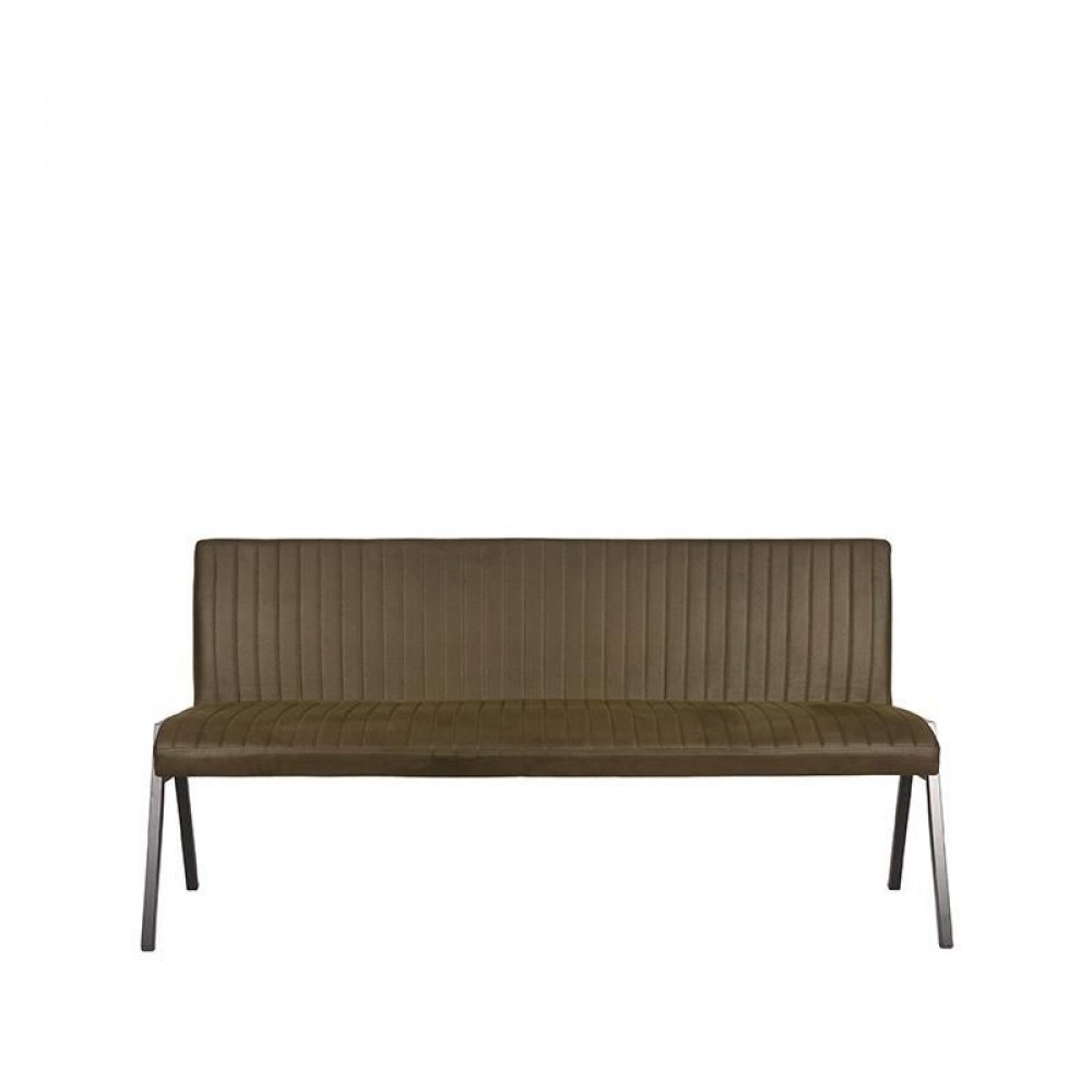 Dining room bench Matz 175x62x86 cm in khaki army green