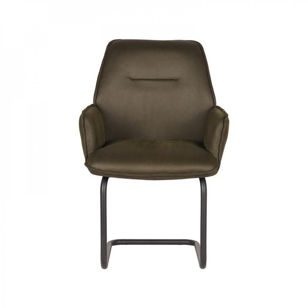 modern dining chair in army green 59x59x88 cm