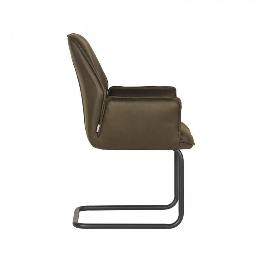 modern dining chair in army green 59x59x88 cm