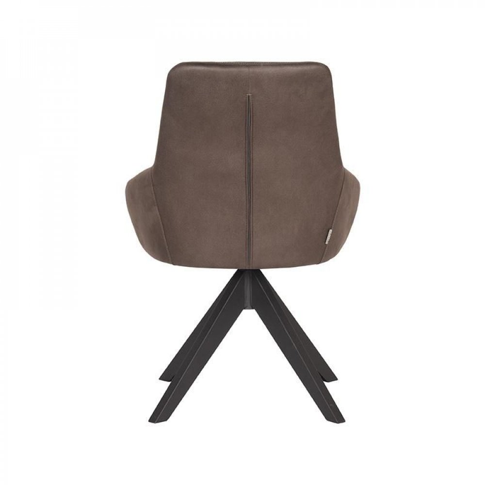Esszimmerstuhl "Jace" in Anthrazit Farbe Mikrofaser 58x65x88 cm