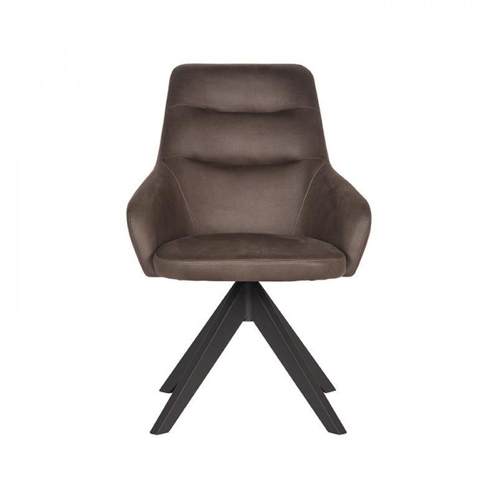 Esszimmerstuhl "Jace" in Anthrazit Farbe Mikrofaser 58x65x88 cm