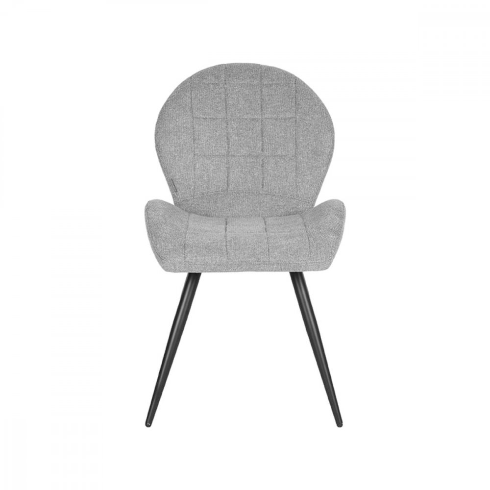 Esszimmerstuhl Sil 51x64x87 cm Zinkgewebe | Schwarzes Metall